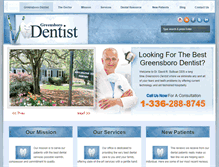 Tablet Screenshot of greensboro-dentists.net